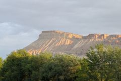 Mount Garfield this morning, Palisade, Colorado, USA